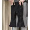 2025 Nuevo Estilo Ins Pantalones de Pana Forrados para Bebé Niña Otoño e Invierno Casual Versátil Simple Lunares Pantalones Largos Ropa Infantil