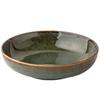 Creativo Cerámico Estilo Japonés Vintage 8.5 Pulgadas Horno Verde Hilo Plato Hondo Plato Plato Tazón Grueso Plato Hondo Tazón Grande