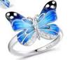 Anillo combinado creativo de la serie Mariposa Libélula Chenrui para mujer, joyería wish transfronteriza, joyería simple popular europea y americana