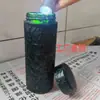Suministros del Fabricante Vasos de Agua de Piedra Medicinal de Jade del Tíbet, Termos de Piedra Serpentina Magnética Verde Oscuro, Tazas de Té de Jade para Ventas en Transmisión en Vivo