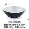 Bol de melamina estilo japonés patrón de corteza pequeño Bol de plástico para arroz Bol de arroz Bol para sopa restaurante restaurante comedor especial imitación de porcelana vajilla