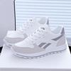 Tênis Tendência Feminino Estilo Coreano Transfronteiriço 2025 Primavera e Outono Novos Tênis de Corrida para Estudantes Estilo de Rua Sapatos Brancos Tênis de Pai