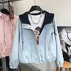 Chamarra con capucha estilo Hong Kong para mujer, nueva prenda de trabajo primavera 2026, top casual de moda para personas petite