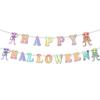 Decoración de Halloween Banderines de Papel Banderas Accesorios Suministros para Fiesta de Halloween Calabaza de Dibujos Animados Banderas Triangulares Banderas Colgantes