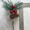 Acessórios de decoração de Natal e Ano Novo personalizados de fábrica acessórios para casamento casamento diy flores de Natal tridimensionais frutas vermelhas
