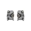 Brincos Europeus e Americanos Estilo Levemente Luxuoso Estampa de Leopardo com Zircônia em Formato de C, Brincos Minimalistas Retrô com um Toque de Luxo de Nicho para Mulheres