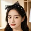 Diadema de moda con corona alta, estilo vintage, adecuada para lavarse la cara, accesorio para el cabello, versátil para el uso diario, diadema de tela para mujer