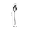 Venta al por mayor de Acero Inoxidable 304 Vajilla Doméstica Hotel Estilo Occidental Cuchara para Hielo 1010 Vajilla Occidental Set de Cuchillo, Tenedor y Cuchara para Steak