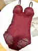 Ropa Moldeadora de una Pieza Transfronteriza con Versión Mejorada de Sujetador para Apriete Abdominal Postparto y Soporte de Senos para Mujer, Moldeador Corporal de Encaje sin Costuras