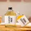 Elaboración de Vino de Ciruela Tarro de Vino Elaboración de Vino Casero Botella de Vidrio Original para Vino Té de Leche Haz Tu Propia Bebida Tarro Sellado Flotante ins