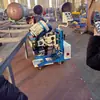 Máquina Automática Viajera Multifuncional de Biselado de Placas de Acero de Doble Cara, Fresadora Eléctrica Reversible de Bordes de Cama Plana