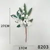 Arranjo de Flores com Estacas de Pinha e Ginkgo de Natal Decorações de Natal Decoração de Árvore de Natal Enfeites para Arranjo de Flores Flores Artificiais