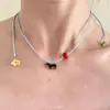 [Paraíso de Estrellas de Mar] Collar Creativo DIY de Perlas y Estrellas de Mar Cadena de Clavícula de Nicho para Tomar Fotos en Viajes de Verano a la Costa para Mujeres