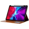 Adecuado para iPad Pro 2020 funda clásica con banda de fricción ranura para bolígrafo ranura para tarjeta funda plana soporte abatible funda protectora de 11 pulgadas