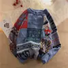 Suéter Espesso com Forro de Lã para Homens, Urso de Casal Vermelho Ano Novo Natal Inverno Quente Jaqueta Tricotada, Comércio Exterior Dropshipping