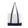 Bolsa Tote Patchwork de Lona Hecha a Medida Oem 20A Bolso de Mano de Lona Bolso de Tela Transfronterizo Logotipo Personalizado