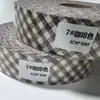 Fornecido Diretamente pelo Fabricante, Fita de Viés 100% Algodão com Xadrez Grande Vinho de 3cm para Aventais e Roupas, Fita de Pesponto Multicor