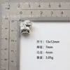 Cuentas de Aleación Más Vendidas Accesorios DIY 13X12mm Perforadas Caballo Pequeño Agujero Grande Cuentas Colgantes para Pulseras Piezas de Joyería Venta al por Mayor