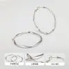 Collar de Moda Pendientes Largos de Oreja Elegantes Exagerados Pendientes de Personalidad Retorcida Anillo Nuevo Diseño de Moda 2023