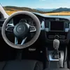 Cubierta de manija de freno de mano para coche transfronteriza, juego de tres piezas para volante, cálido de invierno, suave, antideslizante, cubierta de volante, suministro de fábrica