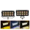 Nuevo Foco para Motocicleta con 8 Ojos, Ventilador, Faro LED de Doble Color, Luz Alta y Baja, Súper Brillante, Doble Fila, Alta Potencia