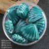 Cuentas Sueltas de Cerámica con Borde de Abanico Retro de Colores Paquete de Materiales Caseros para Estudiantes Cuentas de Concha con Agujero Grande Accesorios para Collares de Mano