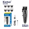 Máquina de Cortar Cabelo Kemei Vendedor de Sucesso Transfronteiriço Km-2299 Aparador de Cabelo Elétrico para Uso Profissional em Salão, Máquina Elétrica Silenciosa para Cortes de Cabelo Oleoso