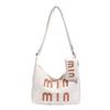 Bolsa Casual Retro de Grande Capacidade para Mulheres 2025 Nova Verão Estilosa Estética Moda Bolsa de Ombro Único Transversal Bolsa Tote