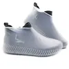 Cubrezapatos Impermeables y Antideslizantes Transfronterizos para Hombres y Mujeres, Cubrezapatos de Bota de Lluvia Engrosados y Resistentes al Desgaste para Estudiantes de Secundaria y Preparatoria, Cubrezapatos de Silicona a Prueba de Lluvia para Adultos