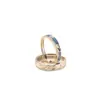 Anillo de pareja de luna brillante para hombre y mujer, pequeño y fresco, regalo de San Valentín, anillo de apertura con pegamento de moda.
