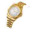 Relojes para Hombre y Mujer Laojia, Modelo Anillo de Diente, Modelo de Registro, Reloj de Correa de Acero de Negocios de Moda, Reloj de Cuarzo, Esfera Grande
