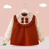 Delantal infantil de otoño e invierno, babero para bebé, babero impermeable y anti-suciedad, babero de guardería, bata para niñas