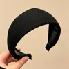Diadema de Borde Ancho para Otoño e Invierno Estilo Coreano para Mujer Diadema Alta para la Parte Superior de la Cabeza Hace que la Cara Parezca Más Pequeña Sensación de Alta Calidad Pinza para el Cabello Accesorios para el Cabello Antideslizante Pinza para el Cabello Goma para el Cabello