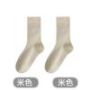 Calcetines apilados para niños, calcetines de marea, medias jk de color liso, calcetines de luna de primavera y otoño, medias blancas al por mayor