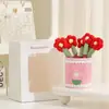 Regalo Día del Maestro Portalápices Práctico Gama Alta Ramo Bolígrafo Rojo Modelo Nuevo 2026 para Maestra Hecho a Mano DIY Jardín de Infancia