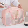 Bolsa organizadora de baño para limpieza de viaje unisex bolsa de aseo bolsa de almacenamiento de maquillaje y artículos de tocador visual fresco