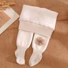 2021 otoño e invierno una más terciopelo acolchado bebé niñas pequeñas flores leggings calcetines Niños Bebé pantimedias supergruesas