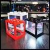 Blocos de construção Tanque de peixes pequeno Douyu Tanque de peixes ornamental ecológico em miniatura Caixa Douyu Caixa para rastejadores bola de algas Tanque de peixes pequeno criativo