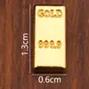 Mini Lingotes de Oro Props de Simulación Decoraciones para Escaparates de Tiendas en Casa Regalos de Inauguración de Casa Manualidades Puesto Mayorista Explosiones