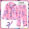 Pijamas para niños, Ropa de casa fina de manga larga para primavera y otoño para niños y niñas, de dibujos animados, talla mediana y grande