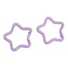 1 Llavero de Estrella de Cinco Puntas Pintado de Aleación Colorida Cadena para Llavero Hecha a Mano Accesorios de Joyería para Colgar en Bolsos Paquete de Materiales