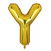 Globos de Papel de Aluminio de 16 pulgadas Versión Americana Dorado Letras Inglesas A-Z Números 0-9 Banner de Decoración para Fiesta de Cumpleaños Venta al por Mayor