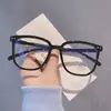 Gafas nuevas 2024 anti luz azul para mujer estilo coreano ovaladas lisas marco grande marco adelgazante gafas para hombre gafas lisas
