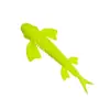 Señuelo para Pez Natación Mariposa con Cola de Lanza 5.5/6.5/7/8cm Señuelo Blando Texas Rig Señuelo de Pesca de Pozo Negro para Pez Negro y Lubina