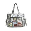 Estilo Ballet Japonés Cinta Dolor Grande Comida Dolor Bolsa Inflada Segunda Dimensión Chica Suave Bolso Tote Versátil Bolso de Hombro Portátil