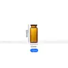 Frasco de Vidrio Marrón para Solución Líquida, Frasco Transparente con Tapa de Presión de 2-30 ml, Frasco para Medicamento en Polvo Liofilizado, Ampolla