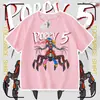 Camiseta de Manga Corta Nueva de Verano Prototipo de Poppy Playtime, Top Versátil para Niños y Niñas, de Moda