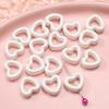 Novo produto 2022 Halo oco amor contas de cerâmica DIY joias feitas à mão esmalte de flor contas de porcelana acessórios para pulseira Atacado