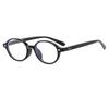 Novos óculos de armação oval retrô Moda protetor solar Street Shot Slim Óculos de sol Internet Celebrity Women's High Sense Glasses