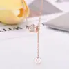 Collar con Cuentas de Transferencia Estilo Coreano para Cintura Pequeña, Accesorios para Mujer, Diseño de Nicho de Lujo Ligero, Collar Simple Versátil con Colgante Exquisito